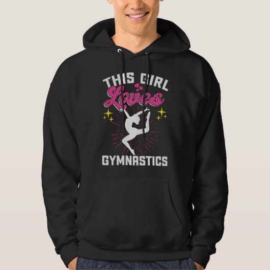 This Girl Loves Gymnastics Hoodie (Voorkant)