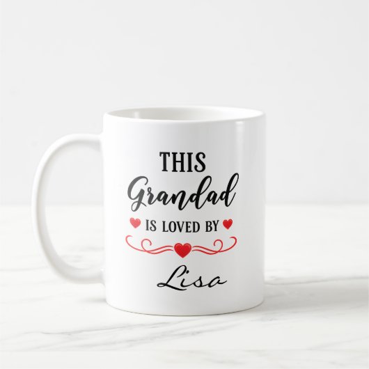 This Grandad Is Loved Personalised Mug Gift Granny (Gauche)