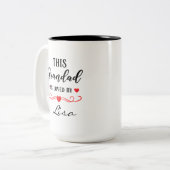 This Grandad Is Loved Personalised Mug Gift Granny (Devant gauche)