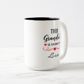 This Grandad Is Loved Personalised Mug Gift Granny (Devant droit)