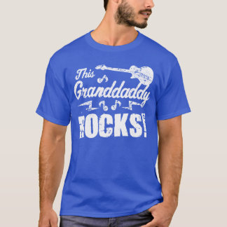 This Granddaddy Rocks Guitar Rock N Roll Funny fri T-shirt