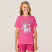 This is a T-shirt with a cute unicorn. (Devant entier)