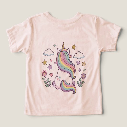 This is a T-shirt with a cute unicorn. (Design Verso)