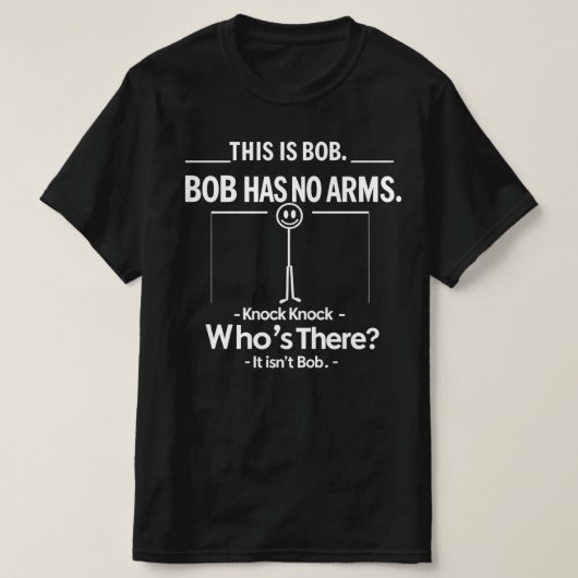 This Is Bob Knock Knock Joke T-shirt (Design voorkant)