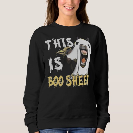 This Is Boo Sheet Horse Trui (Voorkant)