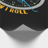 This Is How I Roll Airplane Pilot Shirt Aviation Cadeaupapier (Hoek)