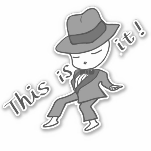 This is It ! Khabully Mouse Sticker (Voorkant)