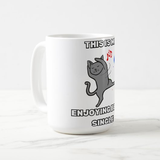 This Is Me Enjoying Being Single Koffiemok (Voorkant links)