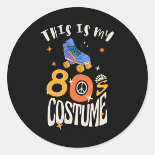 This is my 80s Costume Ronde Sticker