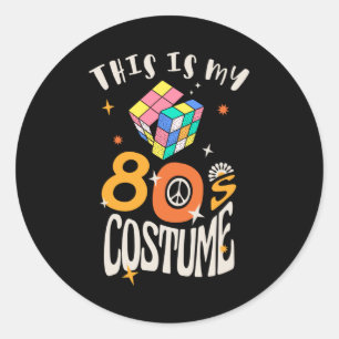 This is my 80s Costume Ronde Sticker