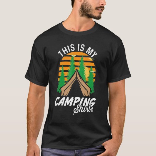 This Is My Camping Outdoorsman Adventure T-shirt (Voorkant)