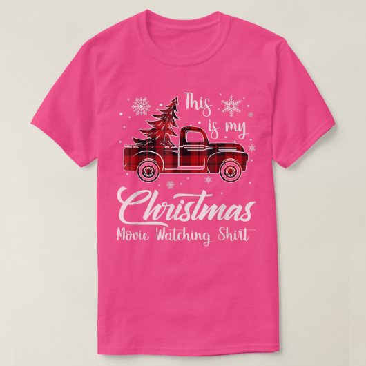 This Is My Christmas Movie Watching Shirt Tree Tru (Design voorkant)