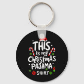 This Is My Christmas Pajama Family Matching Xmas T Sleutelhanger (Voorkant)