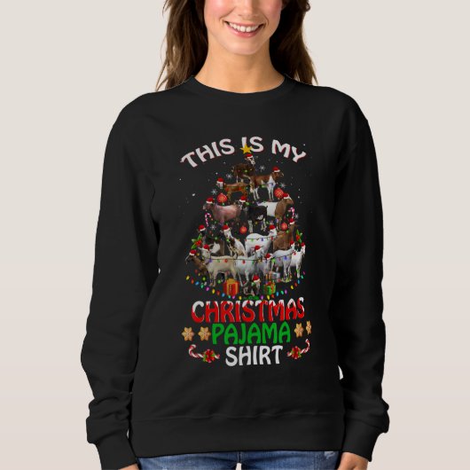 This Is My Christmas Pajama     Goats Tree   Holid Trui (Voorkant)