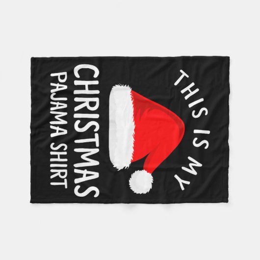 This Is My Christmas Pajama Shirt Funny Christmas Fleece Deken (Voorkant (Horizontaal))