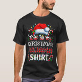 This Is My Christmas Pajama Shirt Funny Xmas Pjs M (Voorkant)