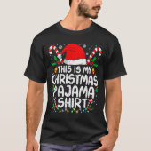 This Is My Christmas Pajama Shirt Funny Xmas Pjs M (Voorkant)