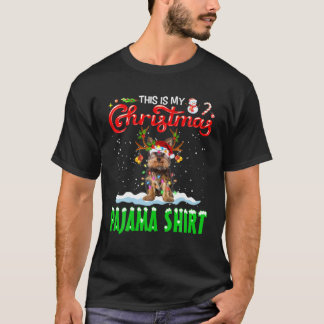 This Is My Christmas Pajama Yorkshire Christmas Li T-shirt