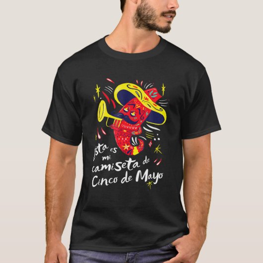 This Is My Cinco De Mayo Spanish Party Pepper T-shirt (Voorkant)