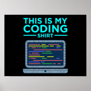 This Is My Coding Computer Programming Poster
