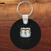This Is My Cuddle Shirt Cute Bee Couple Snuggle  Sleutelhanger (Voorkant)