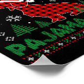 This Is My Dachshund Dog Red Plaid Christmas Ugly Poster (Hoek)