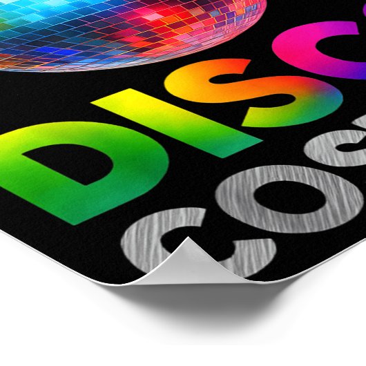 This Is My Disco Costume Ball Graphic 1970s Funky Poster (Hoek)
