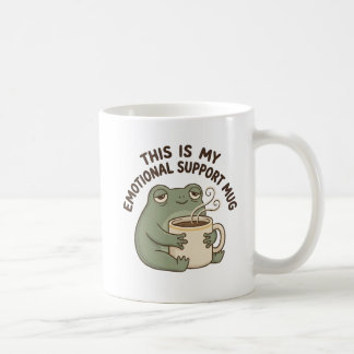 This Is My Emotional Support Mug – Funny Frog Coff