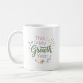 This Is My Growth Year Pastel Inspirational Mug (Gauche)