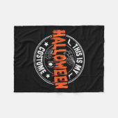 This Is My Halloween Costume Funny  Fleece Deken (Voorkant (Horizontaal))