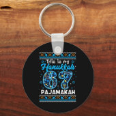 This Is My Hanukkah 67 Pajamakah For Jewish Christ Sleutelhanger (Voorkant)