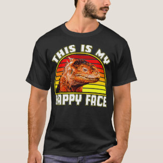 This Is My Happy Face Bearded Dragon T-shirt
