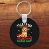 This Is My Havanese Dog Ugly Christmas Pajama Swea Sleutelhanger (Voorkant)