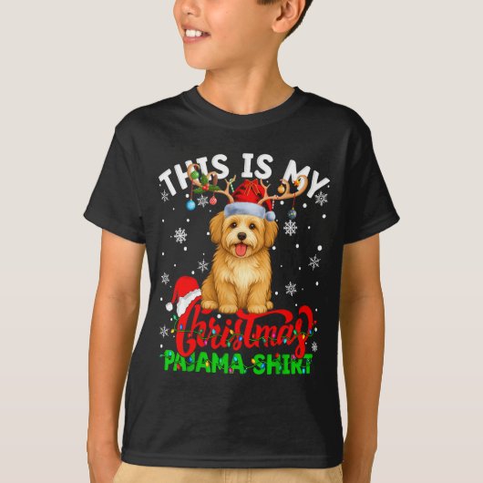 This Is My Havanese Dog Ugly Christmas Pajama Swea T-shirt (Voorkant)