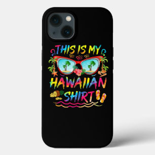 This Is My Hawaiian Shirt Luau Aloha Hawaii Beach iPhone 13 Hoesje