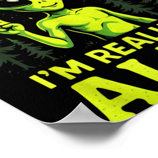 This Is My Human Costume - Funny Alien Halloween Poster (Hoek)