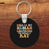 This is My Human Costume I'm Really a Rat Sleutelhanger (Voorkant)