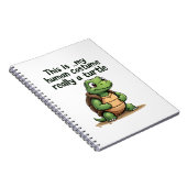 This Is My Human Costume I'm Really A Turtle T-Shi Notitieboek (Rechterzijde)