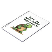 This Is My Human Costume I'm Really A Turtle T-Shi Notitieboek (Linkerzijde)