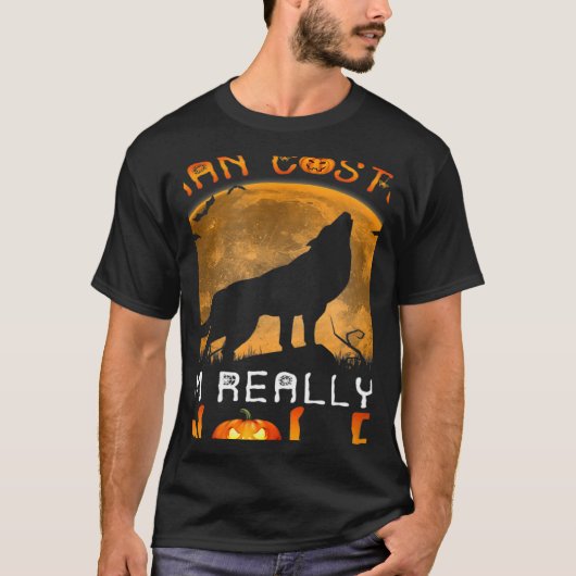 This is My Human Costume I'm Really a Wolf Hallowe T-shirt (Voorkant)