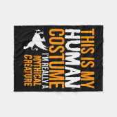 This Is My Human Costume Mythical Creature - Hallo Fleece Deken (Voorkant (Horizontaal))