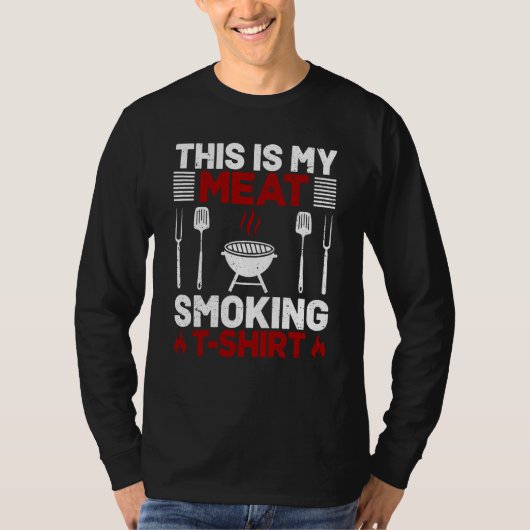 This Is My Meat Smoking Barbeque T-shirt (Voorkant)