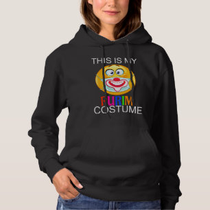 This Is My Purim Costume Funny Jewish Face Mask Hoodie