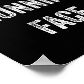 This Is My Running Face Funny Running Poster (Hoek)