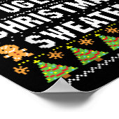 This Is My Ugly Sweater Funny Christmas Short Slee Poster (Hoek)