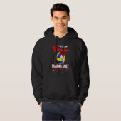 This Is My Valentines Volleyball Pajama For Kids B Hoodie (Voorkant volledig)