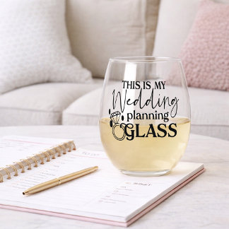 This Is My Wedding Planning Glass Wijnglas Zonder Voet