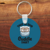 This Is Our Cuddle Shirt Adorable Otters Sleutelhanger (Voorkant)