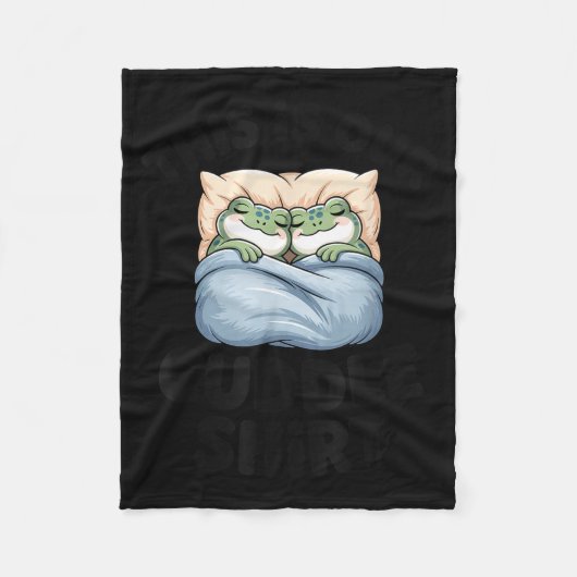 This Is Our Cuddle Shirt Cute Frog Couple  Fleece Deken (Voorkant)