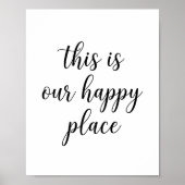 This Is Our Happy Place aangepast wandkunst poster (Voorkant)